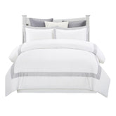 Glenmont Embroidered Duvet Cover Set White
